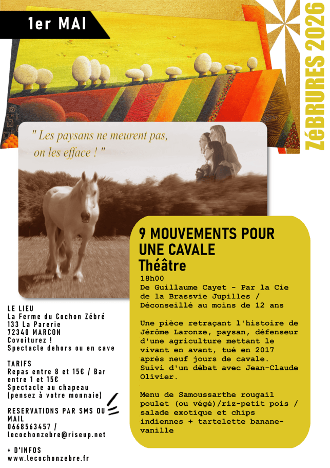 Zébrures – 1er Mai –&nbsp;Théâtre