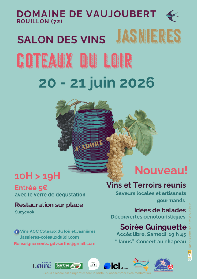 Le Salon des Vins Jasnières et Coteaux du&nbsp;Loir